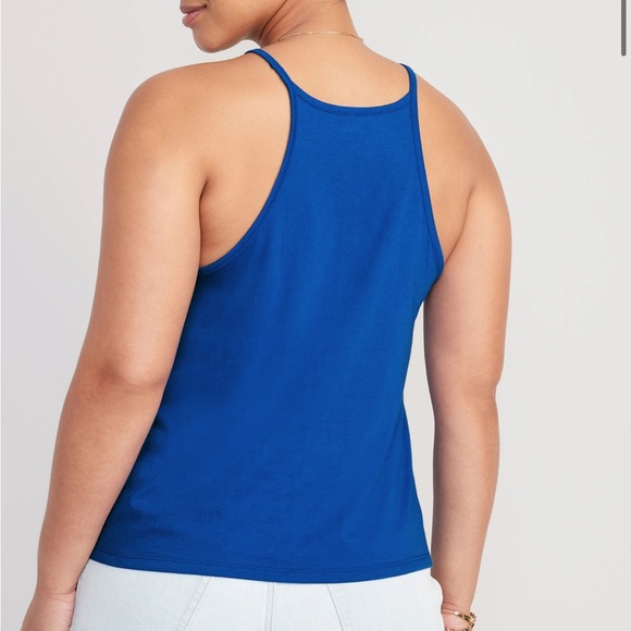 NWT OLD NAVY Relaxed Halter Tank Top Color: Tanzanite - Picture 6 of 7